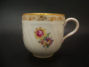 KPM Berlin Hand Painted Floral and Gold Demitasse Cup Circa 1870 - 1945 - Picture 1 of 8