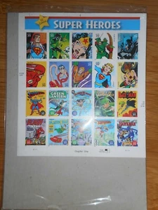 dc comics superhelden briefmarkenbogen ungebraucht Preisvorschlag angenommen - Bild 1 von 2