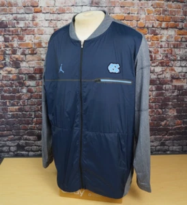 Nike Air Jordan North Carolina UNC Tarheels Full Zip Jacket Windbreaker Mens XL - Picture 1 of 9