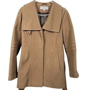 Marc New York Peacoat Womens 6 Camel Wool Classic Academia Corpcore Winter - Picture 1 of 10