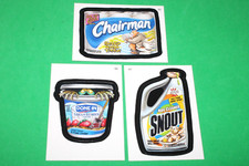 2005 Wacky Packages All New Series 2 (ANS2) Bonus STICKER Card SET B5 B6 B7