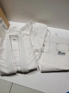 brazilian jiu jitsu uniform white size a 1 adult small - Picture 1 of 13