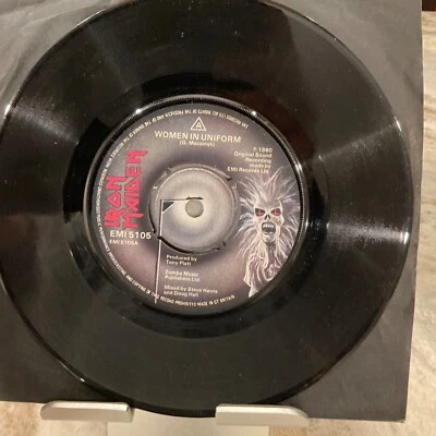 IRON MAIDEN 7"  Women In Uniform / Invasion 1980 Original UK PRESS Mint EMI5105 - Image 1 of 2