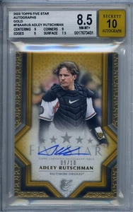 2023 Adley Rutschman Topps Five Star Autos. GOLD . BGS NM-MT+ 8.5 SP /10 Orioles - Picture 1 of 2