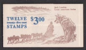 USA 1988 MNH COMPLETE BOOKLET JACK LONDON BK152 - Picture 1 of 2