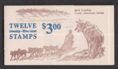 USA 1988 MNH COMPLETE BOOKLET JACK LONDON BK152 - Image 1 of 2