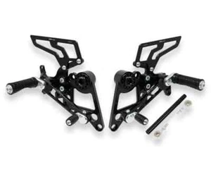 CNC Racing Adjustable Rearsets Ducati Monster 1100 /S /EVO 795 796 696 Black - Bild 1 von 4