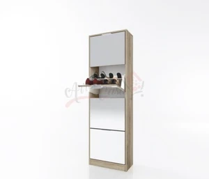 SCARPIERA CON SPECCHIO QUATTRO ANTE ROVERE SI4057 - Foto 1 di 3
