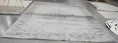 LIGHT BLUE 11' X 15' Back Stain Rug, Reduced Price 1172736123 VTG112-110-1115 - Image 1 of 4