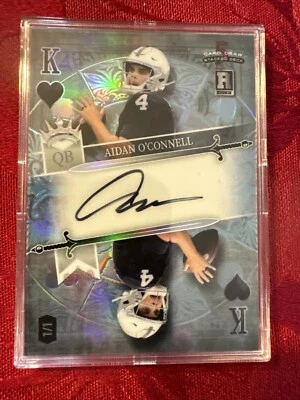 23 Wild Card Mirror Aidan O’Connell Auto 1/1 King Of Hearts - Image 1 of 2