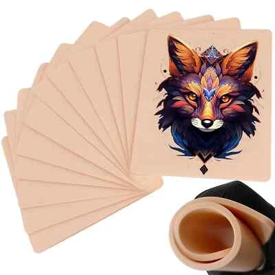Piel Sintética para Tatuaje 3MM, 12 Piezas, 6x8, para Practicar Tatuajes Foto 1 de 4