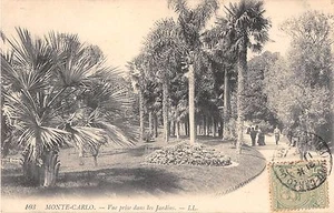 CPA MONACO MONTE CARLO VUE PRISE DANS LES JARDINS - Picture 1 of 1