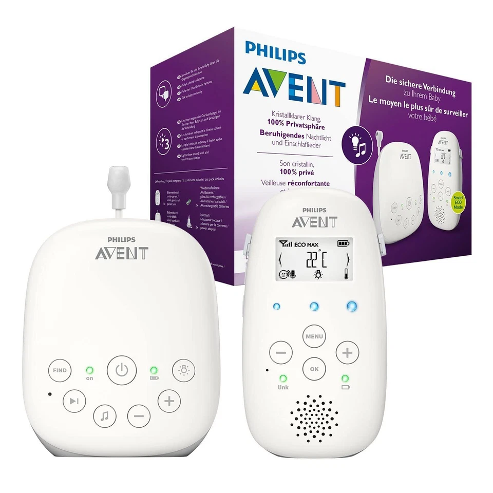 Philips Avent DECT Babyphone - Weiß (SCD713/26)