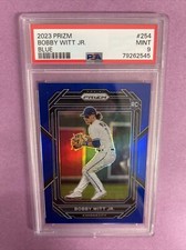 2023 Panini Prizm Bobby Witt Jr #254 RC Rookie-BLUE PRIZM /149 PSA 10 #2545 (T1)