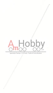 Tamiya 6095003/16095003/9805520 30cm Antenna Clear/Transparent Pipe (1PC) - Picture 1 of 4