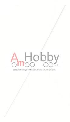 Tamiya 6095003/16095003/9805520 30cm Antenna Clear/Transparent Pipe (1PC) - Image 1 of 4