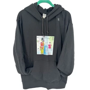 Jean Michel Basquiat x Uniqlo Warner Bros Hoodie Batman & Robin NWT Mens L Lg - Picture 1 of 3