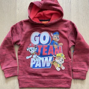 Paw Patrol Kids Red Fleece Hoodie Size 5 - NWT - Picture 1 of 4