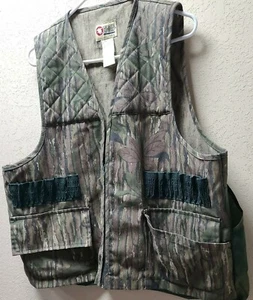 SPORTS AFIELD  L Camouflage Hunting Vest Realtree Camo Gamebag Vintage - Picture 1 of 10
