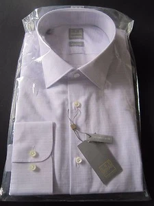 NWT IKE BEHAR NEIMAN MARCUS PURPLE LILAC CHECK SHIRT GOLD LABEL 16 LS 34/35 - Picture 1 of 6