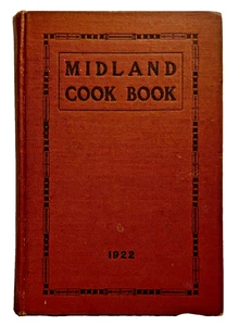 Midland Cook Book 1922 Midland Ontario Canada Scarce,VG HC Vintage recipes - Picture 1 of 3
