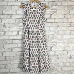 J.CREW FACTORY NWT 100% Cotton Mini Ruffle Sleeves Flower Dress sz 4 CA214 - Picture 1 of 7