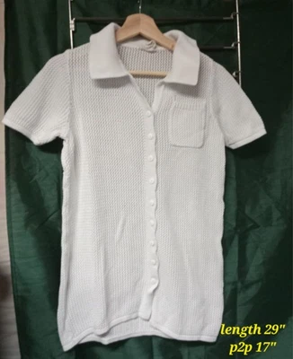 Haute Hippie Women’s White Embroidered Coverup Dress Size XL Short Sleeve - Image 1 of 3