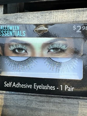 Halloween Essentials Self-Adhesive Faux Glitter Fake Eye Lashes- 1 Pair - Image 1 of 3