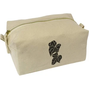 'Ivy Leaves' Canvas Wash Bag / Makeup Case (CS00037869) - Picture 1 of 2