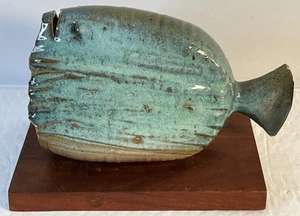 Ismael H Soto (1932-2017) TX Original Studiokeramik Wandbehang Fisch Unikat - Bild 1 von 12