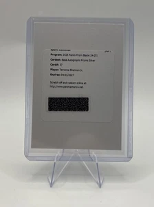 2024-25 Panini Prizm Black Terrence Shannon Jr. Auto Prizms Silver Redemption - Picture 1 of 2