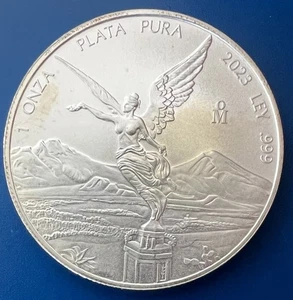 Münze 2023 1 Oz Onza Ley .999 SILBER MEXIKO Libertad Plata Pura rund - Bild 1 von 3