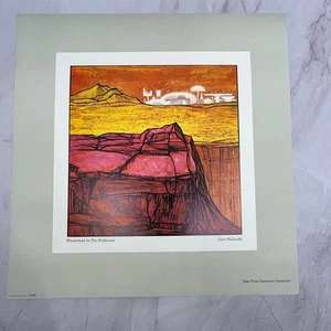 Litografía del país de las maravillas en el desierto Earl Thollander 12x12" impresión artística V22 - Imagen 1 de 2