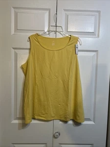 Neu mit Etikett J. Jill Pima Mischung Stretch Strick Tank Tee Top Größe XL Zitrone J.Jill - Bild 1 von 8
