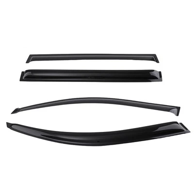 4Pcs Black Weathershield Weather Shields for Toyota Kluger 2007-2013 Set - image 1 of 4