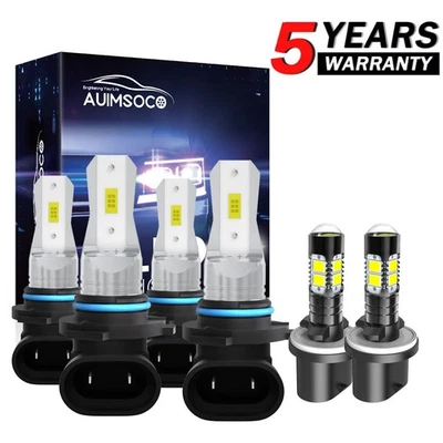 For Chevy Tahoe 2000-2006 6x 10000K LED Headlight High+Low+Fog Light Bulbs Kit - Image 1 of 4