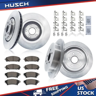 Front Rear Brake Disc Rotors and Ceramic Pads Kit for Lexus RX350 RX450h Foto 1 de 4