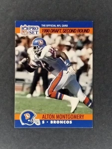 1990 NFL Pro Set Alton Montgomery Denver Broncos Second Round Draft #721 - Picture 1 of 3
