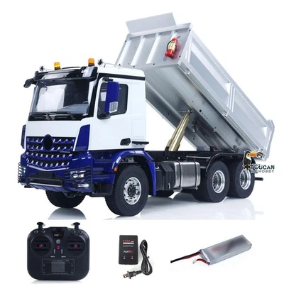 6X6 Metal Chassis RTR 1/14 Hydraulic RC Tipper Dump Truck NO Lock Light Sound - Image 1 of 4