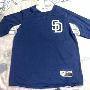 Men's Majestic Navy/White San Diego Padres Authentic Collection On-Field Sz L - Picture 1 of 4