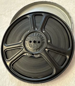 Vintage Pathescope 9.5mm Cine Film Reel & Canister - Animals - Picture 1 of 6
