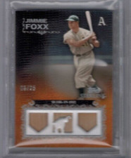 2009 Topps Sterling Jimmie Foxx Chronicles Triple Relic Bat #'ed 13/25 Jersey #