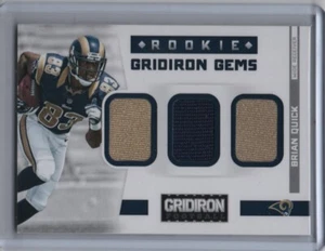 2012 Panini Gridiron Rookie Gridiron Gems Triple Jersey #5 Brian Quick 129/199 - Picture 1 of 1