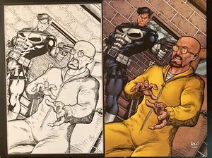 PUNISHER BREAKING BAD WALTER WHITE CHRIS MCJUNKIN 11x17 Original Art HERBSTVERKAUF! - Bild 1 von 7