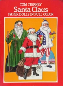 Vintage Santa Claus Paper Doll Book-Tom Tierney-1983-Dover-Full Color-Uncut - Picture 1 of 10