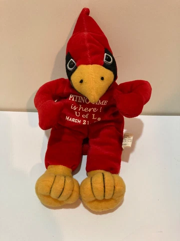 University of Louisville Cardinals Mascot Plush Bird Rick "Pitino Time is Here" Cover