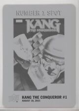2021-22 Marvel Annual Black Printing Plate Kang the Conqueror 1/1 Number 1 Spot