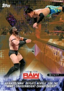2018 Topps WWE Road To Wrestlemania Bronze Parallel #55 Akira Tozawa Neville - Picture 1 of 2