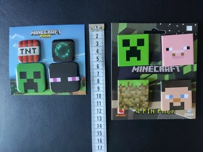 "Brand New" Mojang JINX Minecraft Pins Set - 4pc Pack - Image 1 of 4