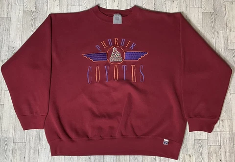Vintage Embroidered Phoenix Coyotes Kachina Logo 7 Crewneck Sweatshirt 2XL Mens Cover